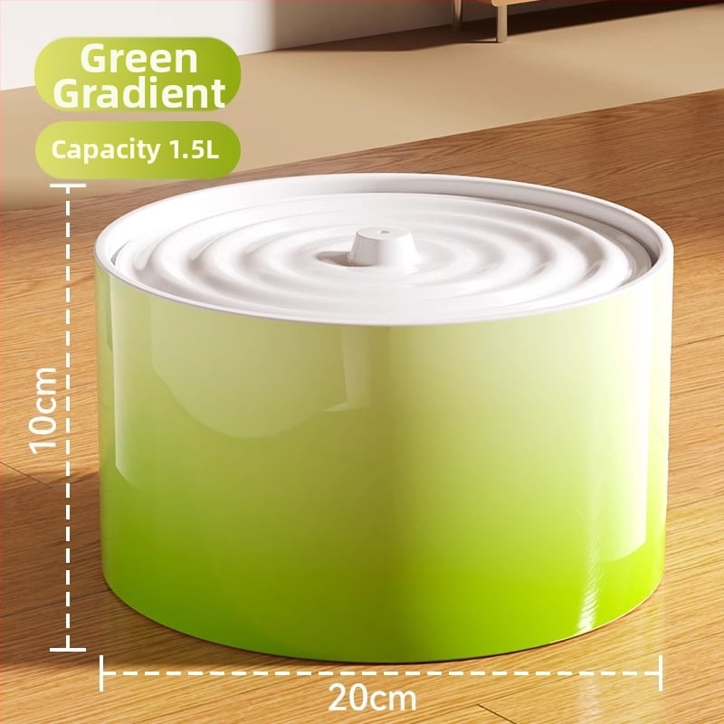 Керамичен диспенсър за вода за котки с постоянна температура и автоматично подаване на вода, капацитет 1,5 л, тегло 750 г