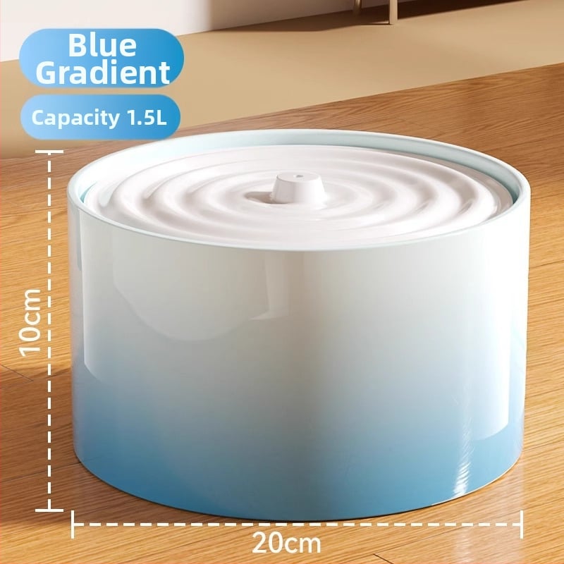 Керамичен диспенсър за вода за котки с постоянна температура и автоматично подаване на вода, капацитет 1,5 л, тегло 750 г