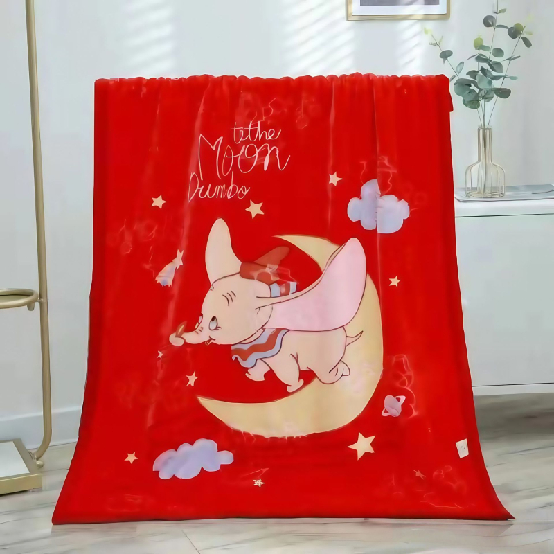 Kétoldalas, vastagabb gyerek pléd, korall velúr, poliészter, egész éves használatra, újszülötttől 6 éves korig