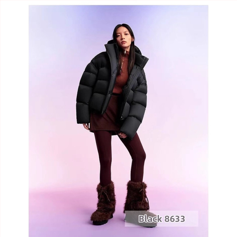 Дамско пухено яке с качулка, плътна изолация, нейлонова материя, пълнеж: пух от патица 51–55%, средна дължина, цип