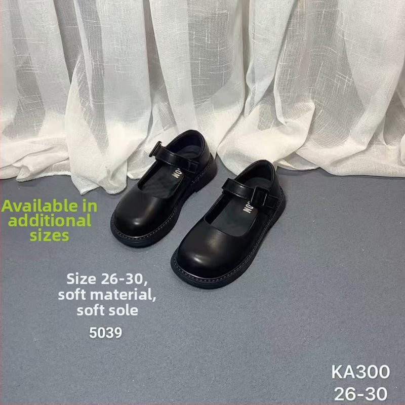 Gyerekeknek iskolai cipő, brit stílus, felsőrész mikrofibra bőrből, Velcro-zár, PU talpbetét, TPR talp