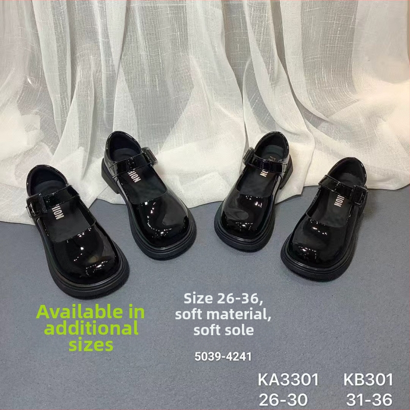 Detské školské topánky, britský štýl, vrchná časť z mikrovláknovej kože, zapínanie na Velcro, PU stielka, TPR podrážka