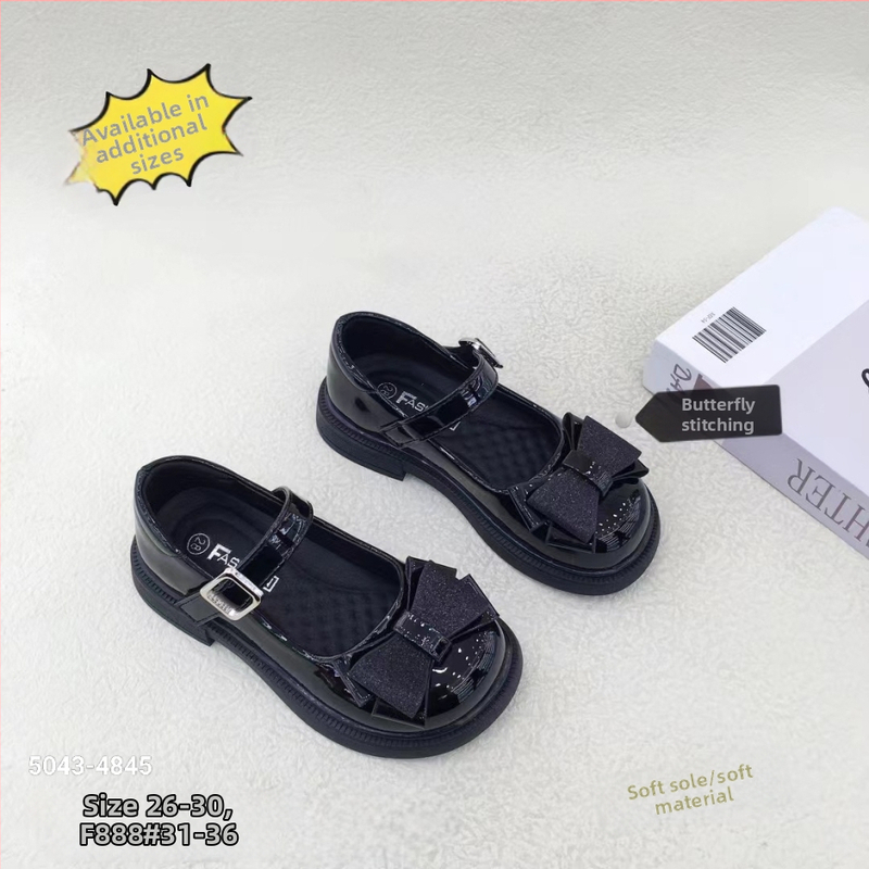 Gyerekeknek iskolai cipő, brit stílus, felsőrész mikrofibra bőrből, Velcro-zár, PU talpbetét, TPR talp