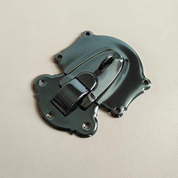 KHWJ Μεγάλη επίπεδη κλειδαριά K1403T για ξύλινα κουτιά και αποσκευές, μέταλλο, στυλ ελαφρύς πολυτελείας