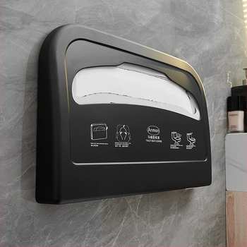 Suport pentru hârtie igienică cu cutie – plastic, finisaj oxidativ, montaj fără găuri