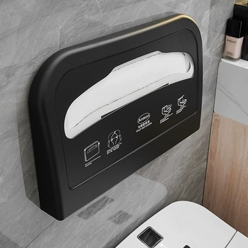 Suport pentru hârtie igienică cu cutie – plastic, finisaj oxidativ, montaj fără găuri