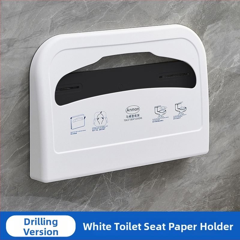 Suport pentru hârtie igienică cu cutie – plastic, finisaj oxidativ, montaj fără găuri