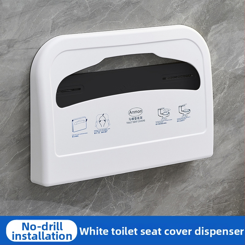 Suport pentru hârtie igienică cu cutie – plastic, finisaj oxidativ, montaj fără găuri