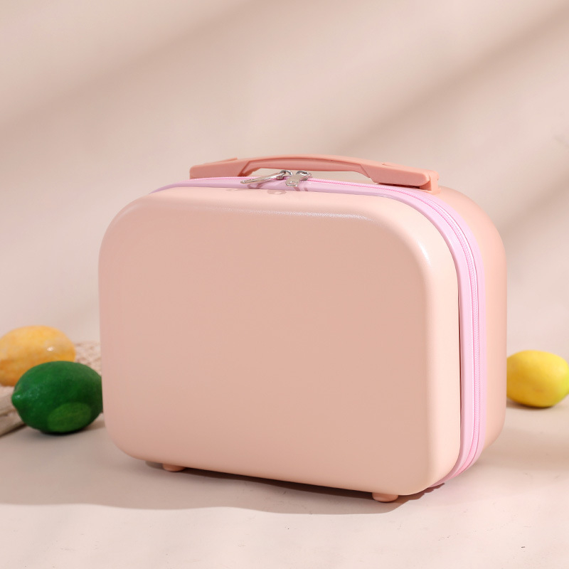 Mini putna torba za kozmetiku s organizatorom darova (Unisex, ABS, vodootporna, zatvarač, univerzalni kotači)