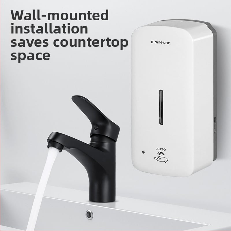 Automata szenzoros habszappan adagoló, falra szerelhető, műanyag, ROHS tanúsítvány, minimalist dizájn