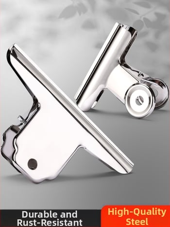 Метален клип за документи, многофункционален, неръждаем, здрав и издръжлив, усилена конструкция