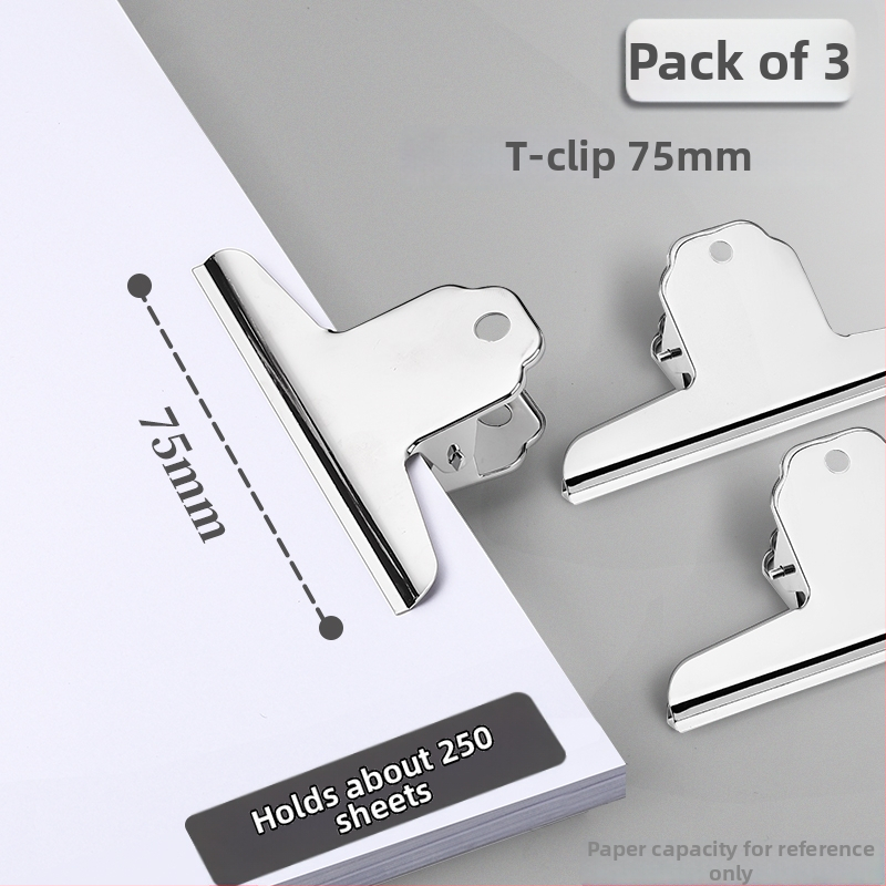 Метален клип за документи, многофункционален, неръждаем, здрав и издръжлив, усилена конструкция