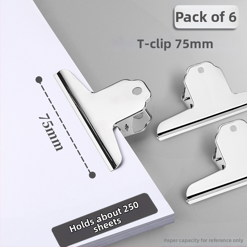 Метален клип за документи, многофункционален, неръждаем, здрав и издръжлив, усилена конструкция