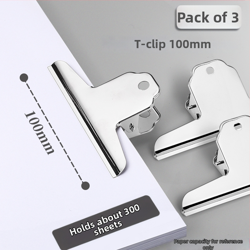 Метален клип за документи, многофункционален, неръждаем, здрав и издръжлив, усилена конструкция