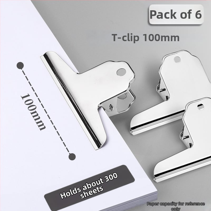 Метален клип за документи, многофункционален, неръждаем, здрав и издръжлив, усилена конструкция
