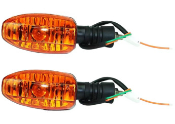Motocyklové LED smerovky — model Jh-8787, LED zdroj svetla, 12V, teplá farba svetla, životnosť 20