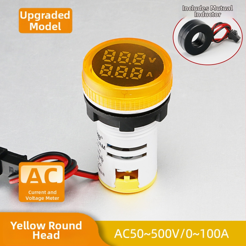 Μετρητής ρεύματος και τάσης με LED ψηφιακή οθόνη και διπλή ένδειξη