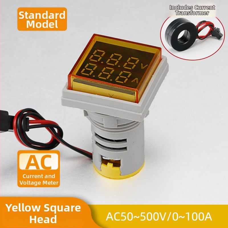 Μετρητής ρεύματος και τάσης με LED ψηφιακή οθόνη και διπλή ένδειξη