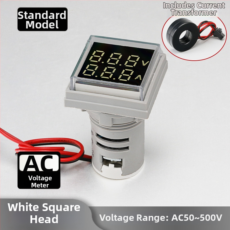 Μετρητής ρεύματος και τάσης με LED ψηφιακή οθόνη και διπλή ένδειξη