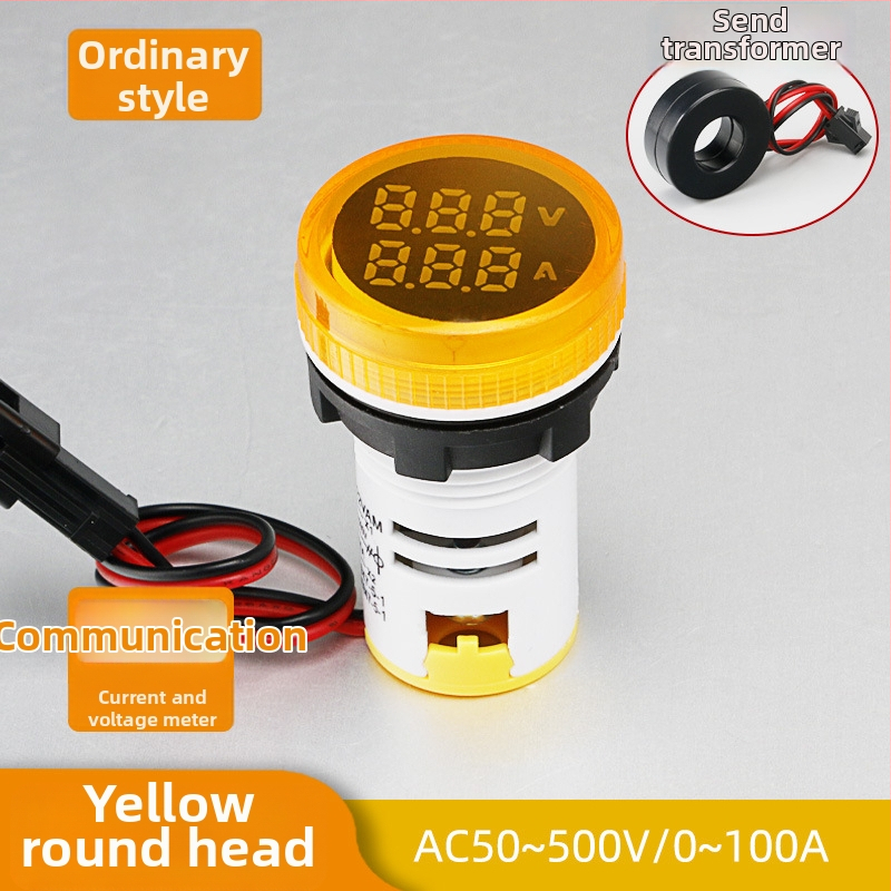 Μετρητής ρεύματος και τάσης με LED ψηφιακή οθόνη και διπλή ένδειξη