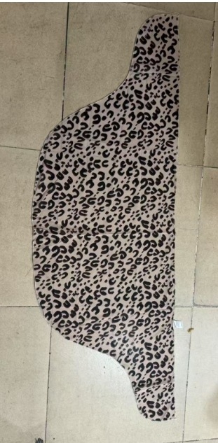 Dámska šifónová wrap sukňa s potlačou, nepravidelný strih, viac ako 95% polyester