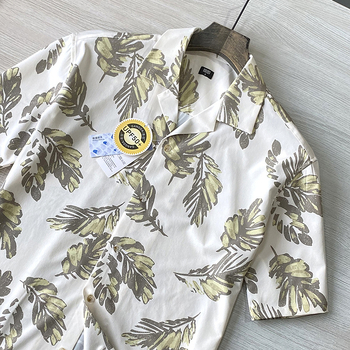 Ανδρικό πουκάμισο με Κουβανικό γιακά, Κοντά Μανίκια, UPF50+, Ταχείας αποξήρανσης, Διαπνέον