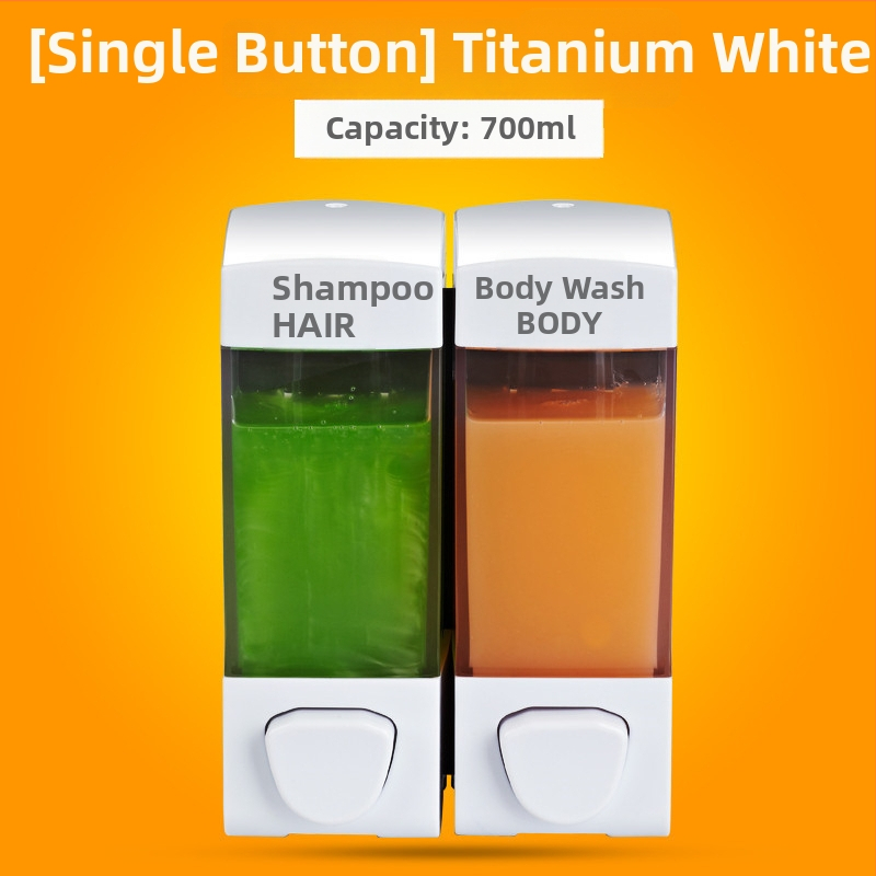 Kétfejes folyadékadagoló kézi nyomású működéssel | ABS anyag, modern minimalista design, Márka Yihui