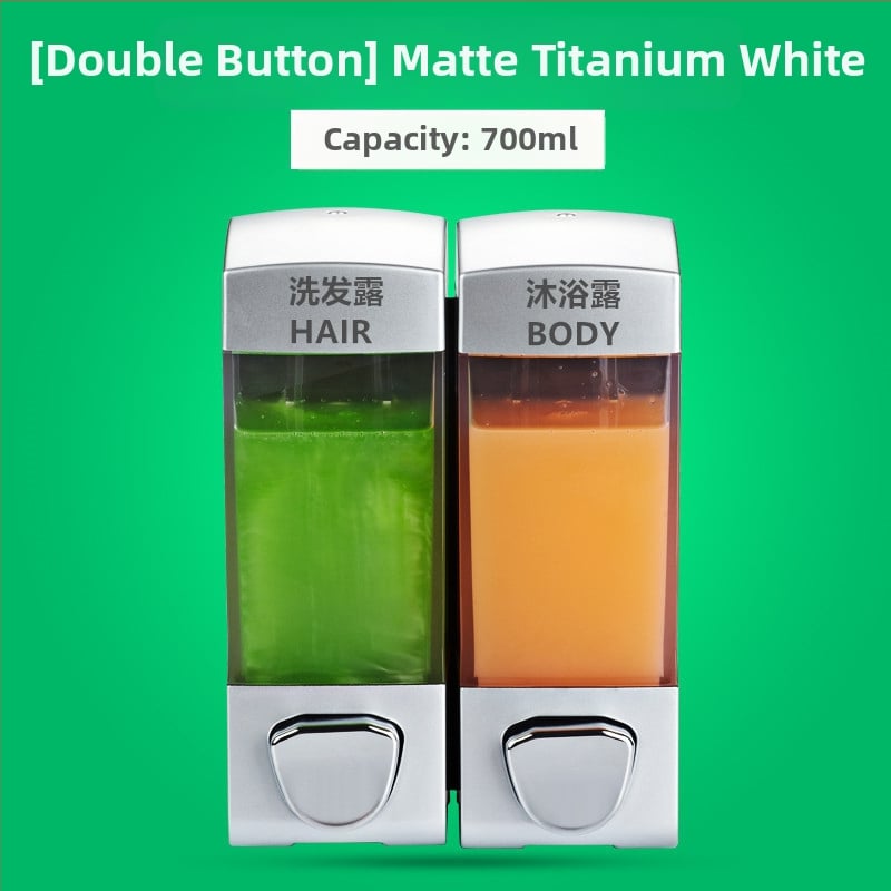 Kétfejes folyadékadagoló kézi nyomású működéssel | ABS anyag, modern minimalista design, Márka Yihui