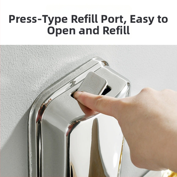 304 rozsdamentes acél szappanadagoló, falra szerelhető, kézi nyomásos működés, 200 g, Youtuo