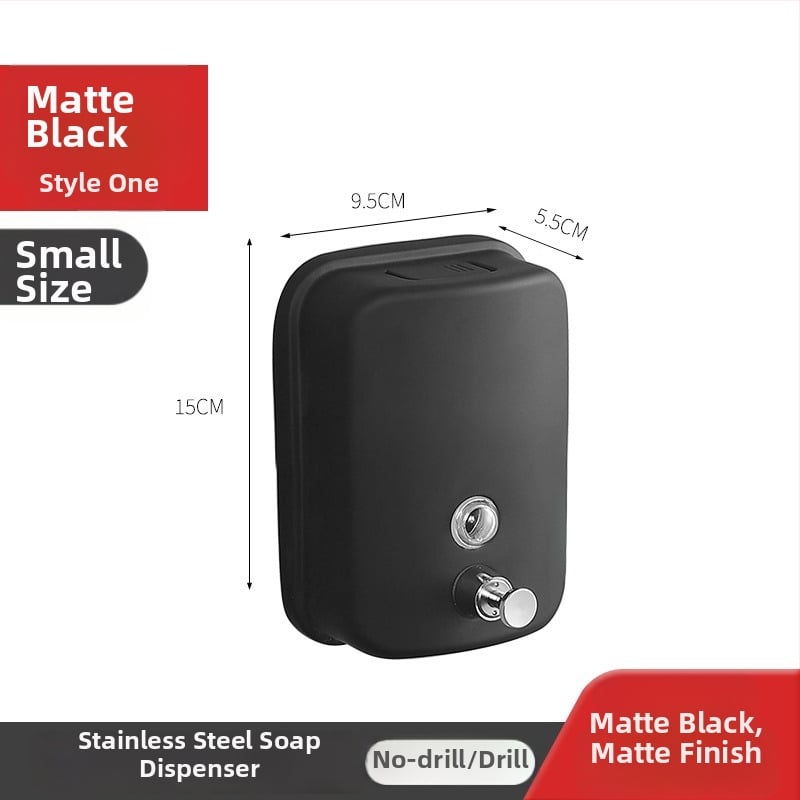 304 rozsdamentes acél szappanadagoló, falra szerelhető, kézi nyomásos működés, 200 g, Youtuo