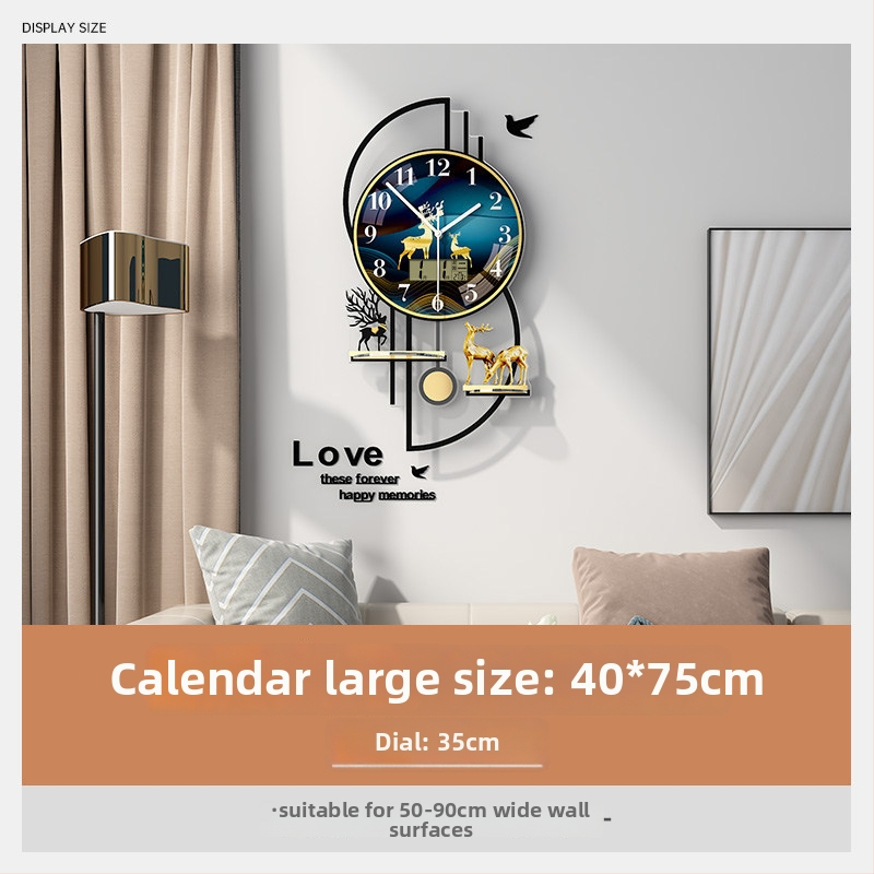 Mestida Ceas de perete – stil Nordic, afișaj cu ace, mișcare sweep, carcasă din acril, cadran din sticlă organică (acrilică), alimentare cu baterie