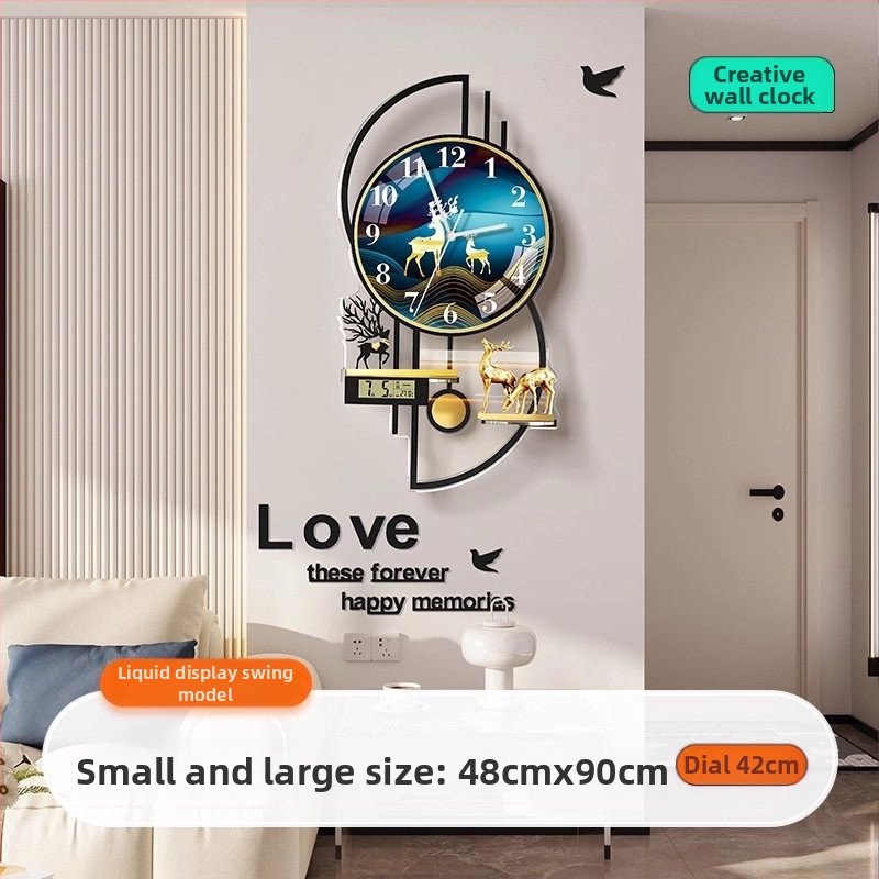 Mestida Ceas de perete – stil Nordic, afișaj cu ace, mișcare sweep, carcasă din acril, cadran din sticlă organică (acrilică), alimentare cu baterie