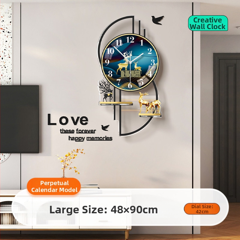 Mestida Ceas de perete – stil Nordic, afișaj cu ace, mișcare sweep, carcasă din acril, cadran din sticlă organică (acrilică), alimentare cu baterie