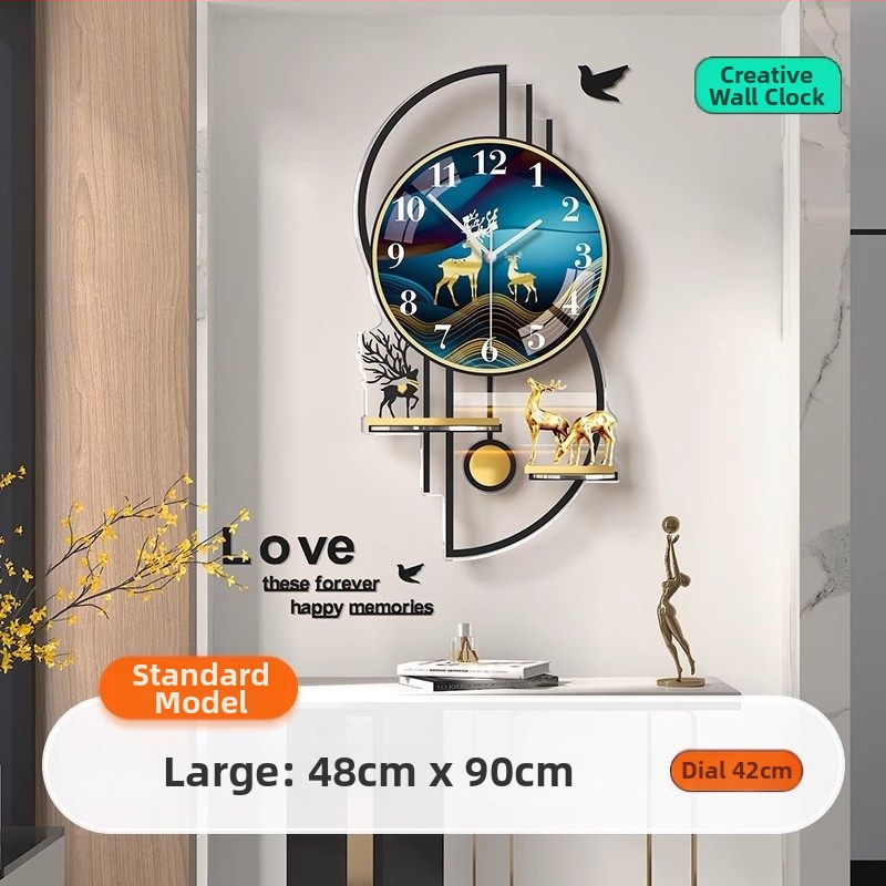 Mestida Ceas de perete – stil Nordic, afișaj cu ace, mișcare sweep, carcasă din acril, cadran din sticlă organică (acrilică), alimentare cu baterie