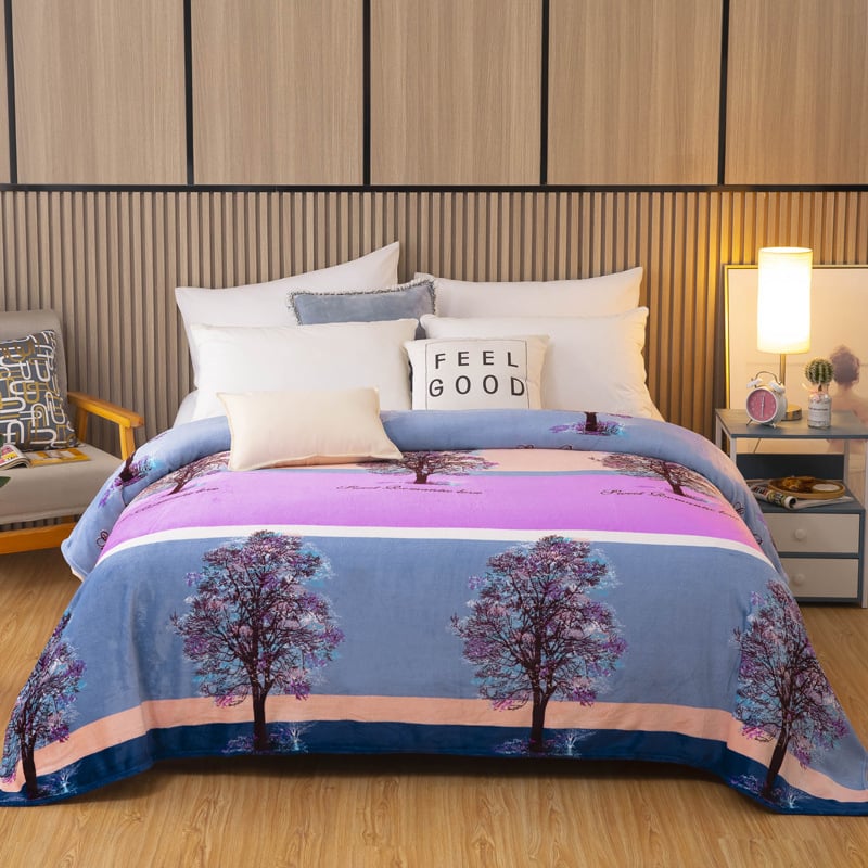 Moju pătură groasă din coral fleece – model geometric, poliester, 240 g, personalizabilă, primăvară-toamnă