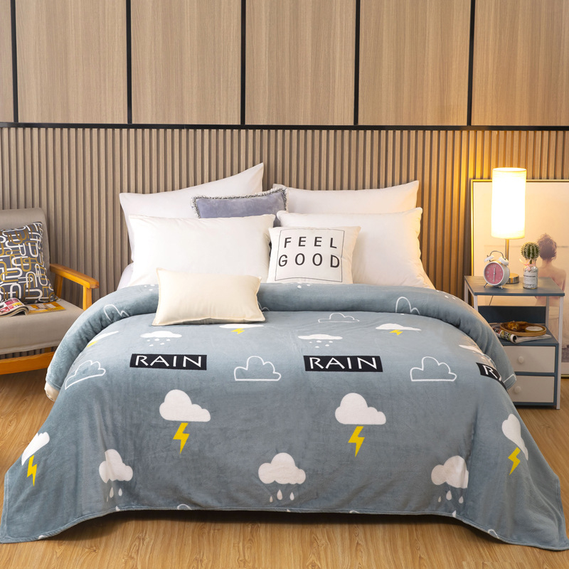 Moju pătură groasă din coral fleece – model geometric, poliester, 240 g, personalizabilă, primăvară-toamnă