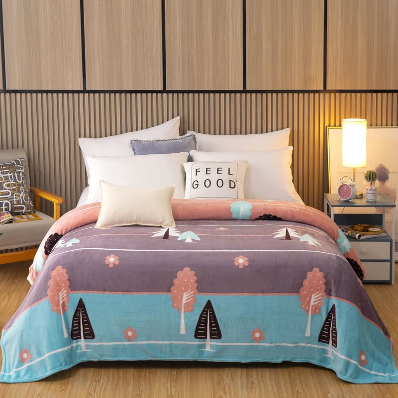 Moju pătură groasă din coral fleece – model geometric, poliester, 240 g, personalizabilă, primăvară-toamnă