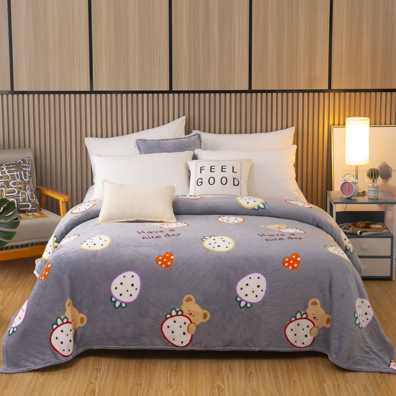 Moju pătură groasă din coral fleece – model geometric, poliester, 240 g, personalizabilă, primăvară-toamnă