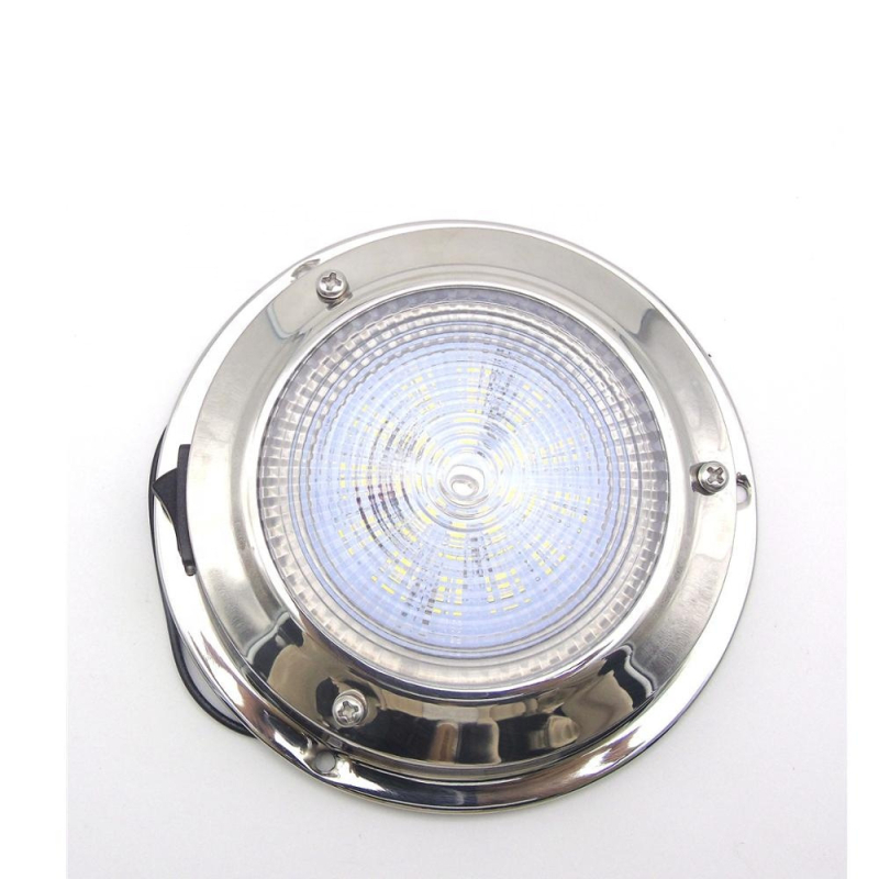LED таванно осветление за яхти и каравани, осветление за четене, алуминиева сплав, 12V, 4W, модел E012024-WR, монтаж с вакуумна чашка