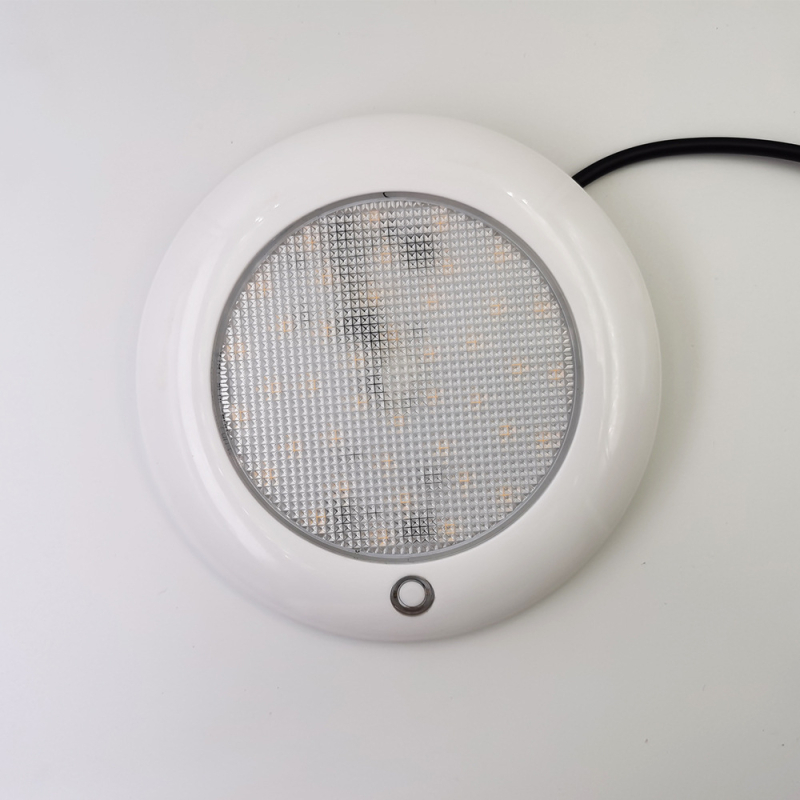 LED таванно осветление за яхти и каравани, осветление за четене, алуминиева сплав, 12V, 4W, модел E012024-WR, монтаж с вакуумна чашка