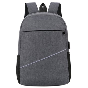 Rucsac unisex din pânză Oxford, închidere cu fermoar, buzunar interior cu fermoar, buzunar pentru telefon și ID, potrivit pentru notebook și tabletă
