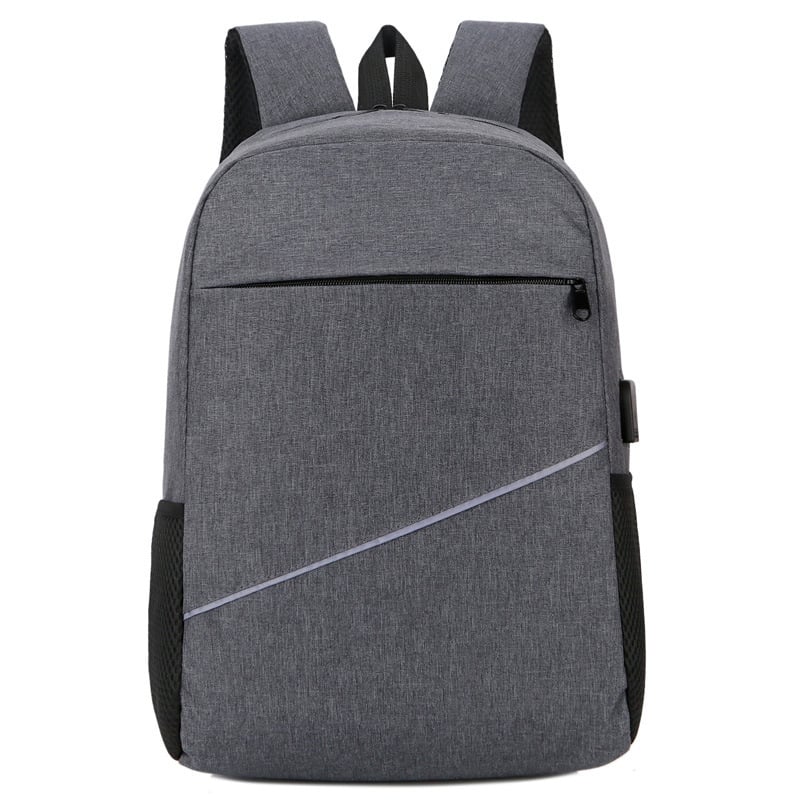 Rucsac unisex din pânză Oxford, închidere cu fermoar, buzunar interior cu fermoar, buzunar pentru telefon și ID, potrivit pentru notebook și tabletă