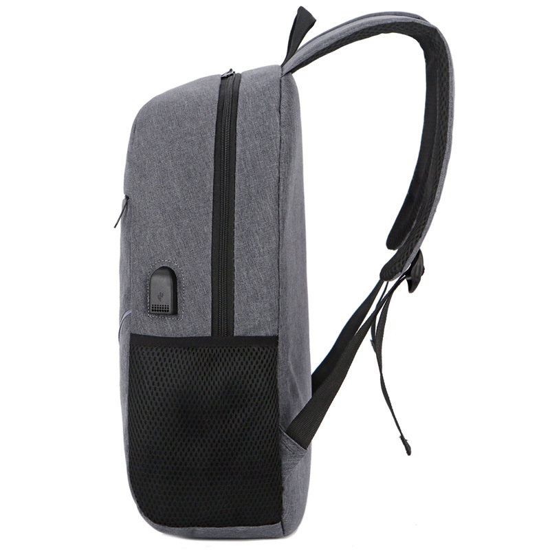 Rucsac unisex din pânză Oxford, închidere cu fermoar, buzunar interior cu fermoar, buzunar pentru telefon și ID, potrivit pentru notebook și tabletă