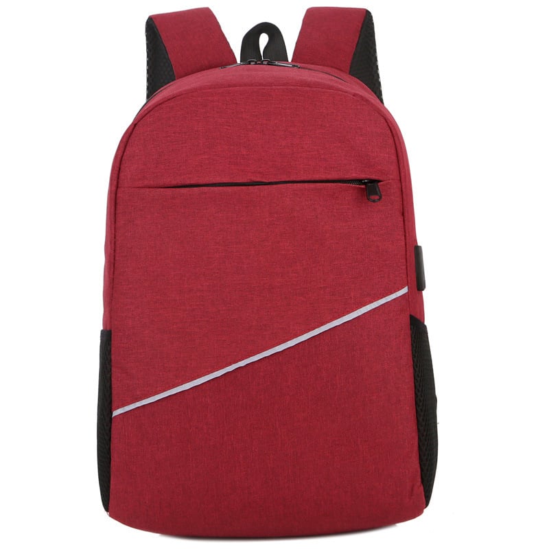 Rucsac unisex din pânză Oxford, închidere cu fermoar, buzunar interior cu fermoar, buzunar pentru telefon și ID, potrivit pentru notebook și tabletă