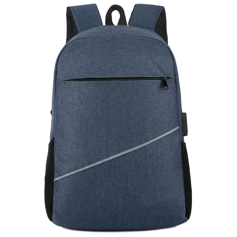 Rucsac unisex din pânză Oxford, închidere cu fermoar, buzunar interior cu fermoar, buzunar pentru telefon și ID, potrivit pentru notebook și tabletă
