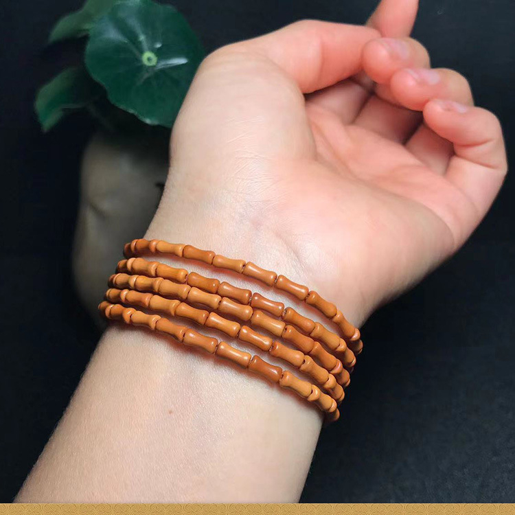 DIY dodaci za nakit: maslinova drvena perla, bambus uzorak, polirani završni sloj, kineski stil, brend Gentle summer