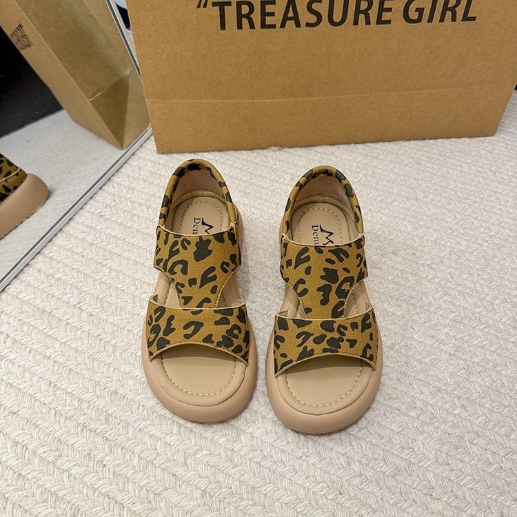 Sandale sport, exterior: fibre super; închidere: Velcro; talpă: cauciuc; interior: PU; vârf: rotund; Vară 2025