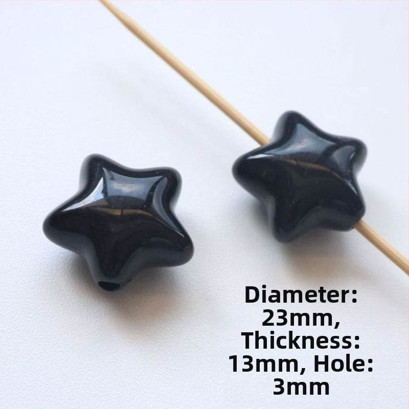 DIY perle za bižuteriju – akril, petokraka zvijezda, elektroplating, modni stil