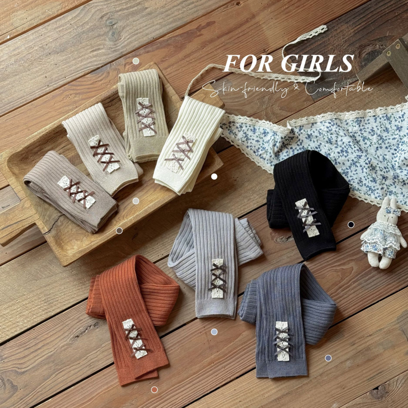 Pomelo idou Κοριτσίστικα κολάν Nine-Point, Υψηλή μέση, Ελαστική ζώνη, Στυλ πριγκίπισσας, 77% βαμβάκι, Ηλικία 1–3 ετών