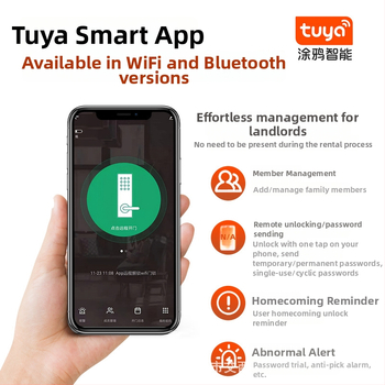 X7 Умна брава за дървени врати – капацитет за отпечатъци 100, време на сканиране 0,01 s, фалшиво разпознаване <0,001%, над 1000 отключвания, захранване AC